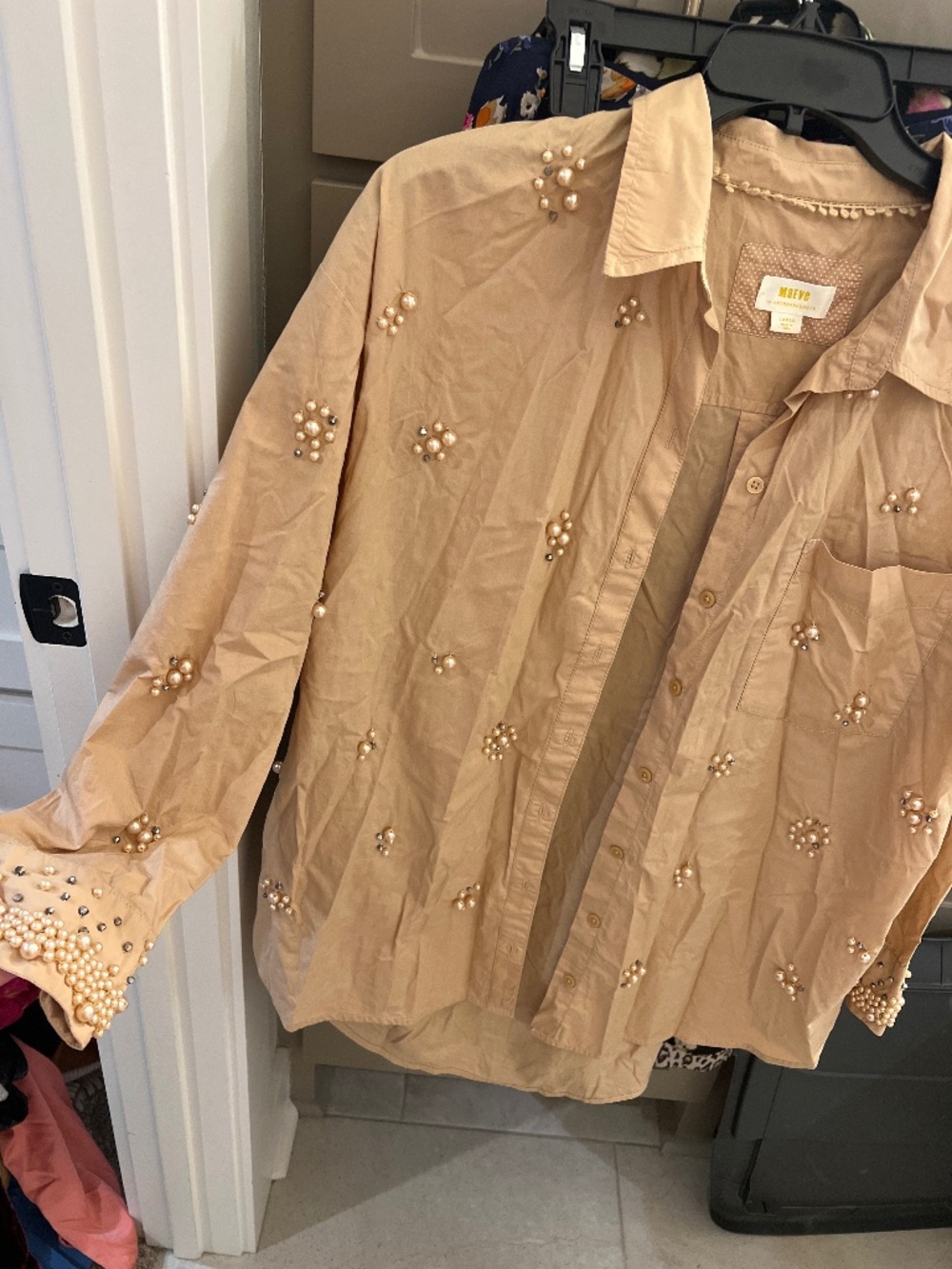 Maeve by Antrho beaded shirt - Picture 2 of 3